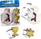 Rite Lite Chanukah Dreidel, Menorah, & Star of David Cookie Cutters Set, Perfect Hanukkah Gift, Hanukkah Cooking Accessories, Hanukkah Baking Set,...