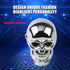 1 PC Car Modified Gear Shift Head, 1.68" x 2.67" Alloy Cool 3D Skull Shape Shift Knob with LED Light, Unique Personalized Accessories, Suitable fo...