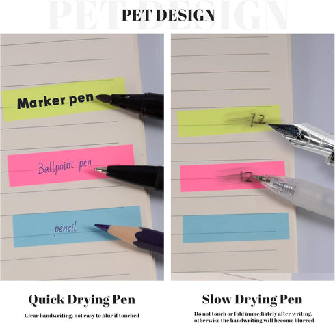 300 Pcs, Transparent Sticky Notes, Page Markers, Book Tabs, Sticky Tabs, Page Tabs, Label Stickers, Pop Up Index Tabs, Tabs Flags Stickers...
