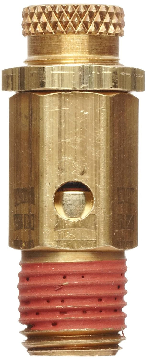 Control Devices-NC25-1UK002 NC Series Brass Non-Code Safety Valve, 25-200 psi Adjustable Pressure Range, 1/4" Male NPT...