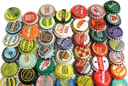 100 Vintage and Vintage Inspired Bottle Caps Random Mix...