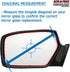 Mirror Glass + Full Size Adhesive Pad for 2010-2014 Volkswagen Golf Driver Side Replacement (2010 2011 2012 2013 2014)...