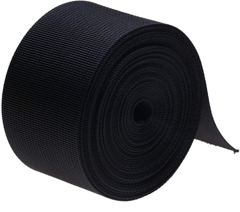 Shapenty 2 Inch Black Nylon Webbing Strap Weave Strapping Replacement for Belts, Buckles, Bags, DIY Luggage Strap Making, Backpack Repairing, Dog ...