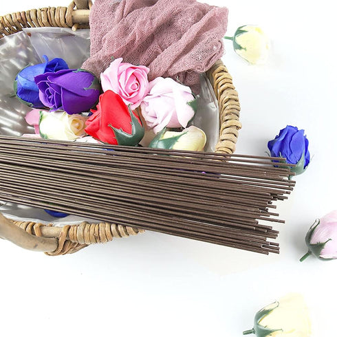 Floral Wire 26 Gauge, 100 Pcs Brown Florist Wire - 14 Inch for Crafts, Bouquet Stem Wrapping, Wreath Making, Flower Arrangement Supplies...