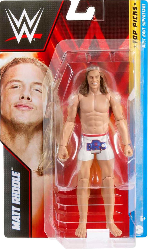 Mattel WWE Matt Riddle Top Picks Action Figure, Collectible with 10 Points of Articulation & Life-like Detail, 6-inch...