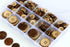 266 PCS Coconut Shell Buttons 8 Sizes Assorted (10mm-25mm) 4 Holes Coconut Button for Garment Sewing or DIY Crafts...