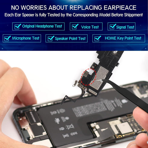 YWLRONG Earpiece Speaker for iPhone 12 Ear Speaker Replacement for iPhone 12 PRO Speaker Replacement Light Proximity Sensor Flex Cable Earphone Sp...