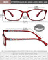 EYEURL Lightweight Flexible Reading Glasses Women - Magnification +1.75 Computer Eyeglasses Blue Light Blocking and Hard Case...