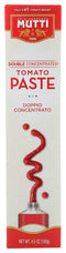 Mutti Double Concentrated Tomato Paste (Doppio Concentrato), 4.5 oz. Tube | 1 Pack | Italy’s #1 Brand of Tomatoes | Tube Tomato Paste | Vegan Frie...