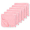 Maliton Muslin Burp Cloths for Baby Girl 6 Pack Large 20''x10'' 100% Cotton Burp Rags Absorbent and Soft 6 Layers Baby Burp Cloths Newborn Girl Es...