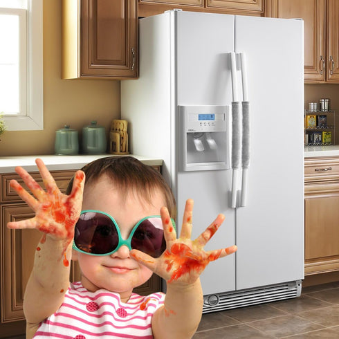 OUGAR8 Refrigerator Door Handle Covers,Keep Your Kitchen Appliance Clean from Smudges, Fingertips, Drips, &Food Stains, Perfect for Dishwashers (5...