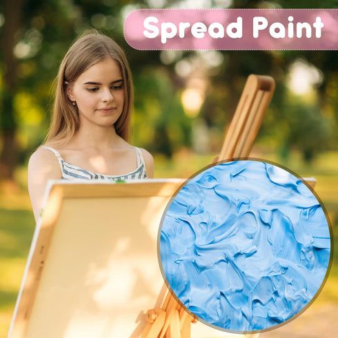 Paint Spatula Silicone Spatula Silicone Art Painting Tools Art Supplies Spreading Paint Tools for Texturizing and Moving Paint Fluid Artist Painti...