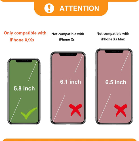 Bocasal Crossbody Wallet Case for iPhone X Xs with Card Holder,Zipper Card Slot Protector Shockproof Purse Cover with Removable Cross Body Strap 5...