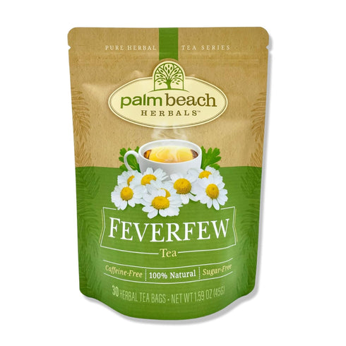 Palm Beach Medicinal Herbs - Feverfew Tea - Pure Herbal Tea Series, 30ct...