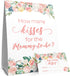 DISTINCTIVS Floral Guess How Many Kisses for the Mommy to be in the Jar Game - 1 Sign and 30 Cards...