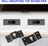 uxcell 5 Pcs Wall-Mounted Speaker Hanging Brackets, 7cm Long Speaker Mounting Clothing Rack Iron Hanger Plate Accessories for Surround Sound Box A...
