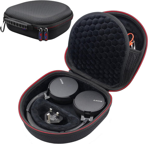 Digicharge Carry Case for Sony WH-CH520 / WH-CH510 / MDR-ZX110, JBL Tune 520BT / 510BT Headphones Wireless Bluetooth Flat Folding On-Ear, Protecti...