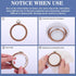 8 Pcs/Set Mini Embroidery Hoops 3 Inch Round Imitated Wood Plastic Display Frame Reusable Circle Cross Stitch Hoop Ring for Art Craft Sewing and H...