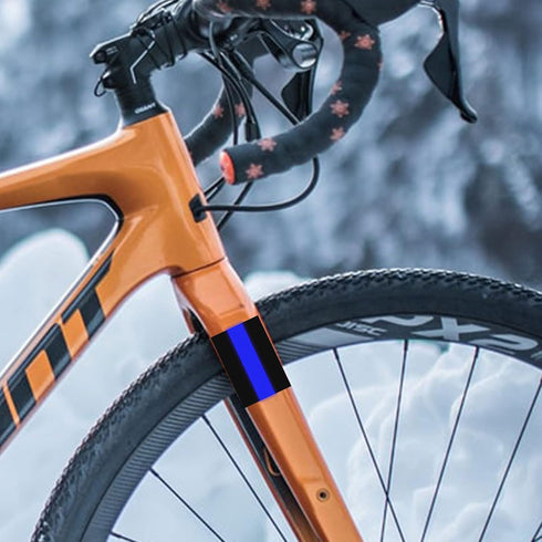 10 Pack Reflective License Plate Stickers (1.5" x 1") Police Thin Blue Line Vinyl Decal Stickers Honoring Police Law Enforcement Vinyl Window Lapt...