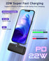 Portable Charger for iPhone, Built-in MFi Certified Connector, Fast Charging (22W) LCD Digital Display Cute Power Bank, Portable Phone Charger Bat...