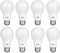 LUNO A19 Non-Dimmable LED Bulb, 9.0W (60W Equivalent), 800 Lumens, 4000K (Neutral White), Medium Base (E26), UL Certified (8-Pack)...
