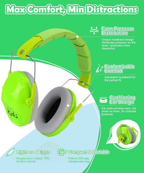 PROHEAR 032 2.0 Noise Cancelling Headphones for Kids - 25dB Noise Reduction - Adjustable Sensory Ear Protection Muffs for Concert, Fireworks, Mons...