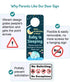 Funplus Baby Sleeping Sign - Do Not Knock or Ring - Plastic Door Knob Hanger Sign...