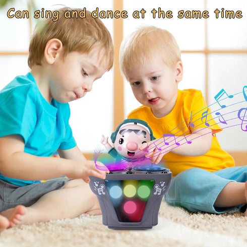DJ Piggy Swinging Music Toy - Joyful Music, Cool Lights, Safe and Enjoyable Play, Suitable for Children Aged 3-8. Let's Swing Together with DJ Pig...