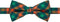 Jacob Alexander Men's Checkered Plaid Pre-Tied Adjustable Banded Bow Tie - Green Orange...