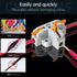 GKEEMARS 20Pcs 3 Way T-Shape Connectors for Wiring, Quick Wire Splitter Connector for Circuit Inline 24-12 AWG (Orange)...