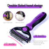Pet Grooming Brush and Metal Comb Double Sided Long Hair Pet Undercoat Cleaner Undercoat Rake for Dogs and Cats Removes Mats and Lint Effectively ...
