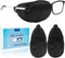 eZAKKA Eye Patches for Adults Kids, Eye Patch for Glasses, Medical Soft Eye Patch for Lazy Eye Amblyopia Strabismus and After Surgery (Black+Black...