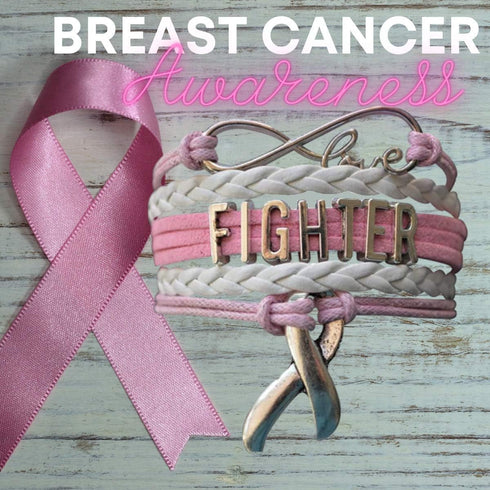 Pink Ribbon Hope & Faith Infinity Bracelet - Perfect Breast Cancer Gift...