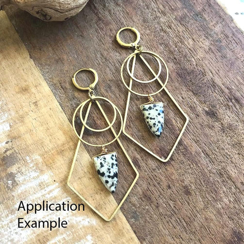 50pcs Adabele 304 Grade Surgical Stainless Steel Hypoallergenic Round Circle Beading Hoop Link Jewelry Findings 20mm Geometric Connector Open Back...