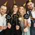 Adult 50th Birthday Photo Booth Props(41Pcs) for Her Him Cheers to 50 Years Birthday Party, Gold and Red Decorations, 50th Happy Birthday Party Su...