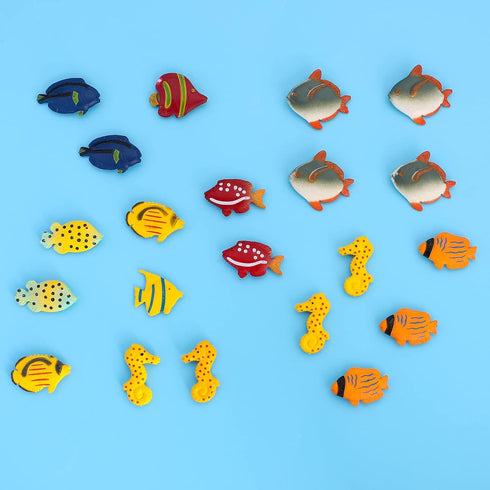 ONEST 72 Pieces Ocean Fish Figurines Playset Mini Sea Fish Toys Realistic Detailed Plastic Ocean Sea Fish Figures for Kids and Toddlers...