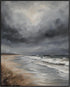 Posterizer 1 pcs-the sea and the beach in winter in oil painting style-3-Landscape & Nature Art-GIft for Men Women Teens-Dining Room Decor- unfram...
