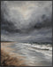 Posterizer 1 pcs-the sea and the beach in winter in oil painting style-3-Landscape & Nature Art-GIft for Men Women Teens-Dining Room Decor- unfram...