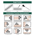 Nortools Combination Square Carpentry Tools with Metal-Body, Stainless Steel Blade Ruler, Accurate Woodworking Measure Square with Carpenter...