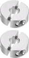2pcs Double Split Shaft Collar for 6mm Shaft Set Screw Clamp-On Collars, 20mm OD, 8mm Width, for Stoppers, Position, Hold Timing Pulleys, Machine ...