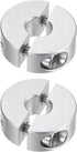 2pcs Double Split Shaft Collar for 6mm Shaft Set Screw Clamp-On Collars, 20mm OD, 8mm Width, for Stoppers, Position, Hold Timing Pulleys, Machine ...