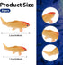 Mini Koi Fish 20 Pcs Goldfish Figurines Miniature Tiny Carps Garden Supplies, Plastic Fish Figures Small Goldfish Miniature Carp Ornament Garden D...