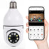 VYANLIGHT 4MP Security Camera with 2.4GHz WiFi, 360° Panoramic Pan-Tilt-Zoom View, 2K Full-Color Night Vision Bulb Video Camera, Motion Detection ...