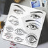 FINGERINSPIRE Eye Stencils for Painting 11.8x11.8 inch Beautiful Eyes Stencils Plastic Eyes and Eyebrows Patterns Stencil Reusable Create DIY Wome...