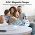 Magnetic Wireless Charger, 15W Mag-Safe Portable for Apple, 5ft, Dual Ports Fast Flat Magnet Charger for iPhone 15 14 13 12 Pro Max Plus & Airpods...