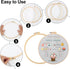 Jyphorixal Embroidery Kit for Beginners Adults Cross Stitch Starter Kit Needle Point Supplies 28 Basic Stitches in 3 Set......