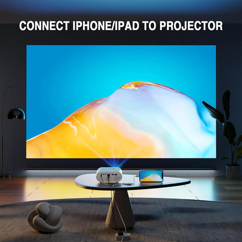 HDMI Adapter for iPhone to Projector, Plug & Play 1080P HD HDMI Digital AV Adapter, Sync Screen HDMI Connector Cable with Charging Port for iPhone...