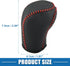Gear Shifting Knob Cover Automatic Transmission Lever Trim for Honda Civic 10th Gen 2016-2021 PU Leather Black Red Line...