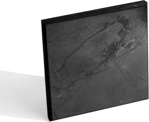 Protection Blocker Shungite Tile 4x4 inches (10x10 cm) | Big Decorative Mineral Square Stone Tile 4 inches | Shungite for Cell Phone | Meditation,...