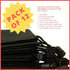 Drawstring Bag - Nylon Cinch and Ditty Stuff Pouch with Toggle (7 x 9-12 pack, Black)...